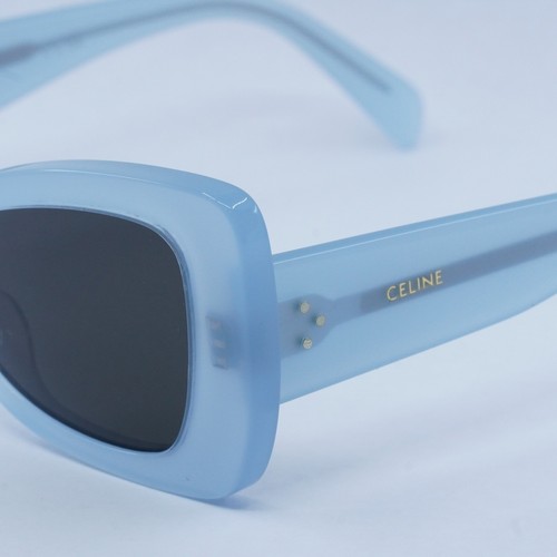 Pre-owned Celine Cl40236i 84a Opaline Light Blue/grey 54-19-140 Sunglasses Authentic In Gray