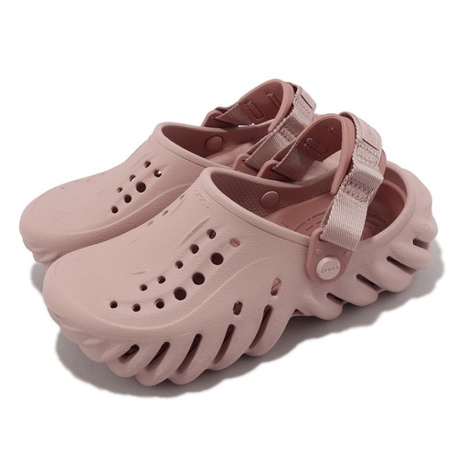 

Повседневные сандалии Crocs Echo Clog K Pink Clay Kids Preschool 208190-6TY, Розовый, Echo Clog K