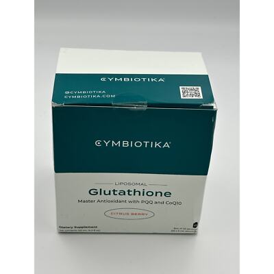 Cymbiotika Liposomal Glutathione Citrus Berry 25-5ml pouches. New in Box 