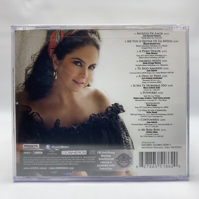 Lucero CD Canciones de Marco Antonio Solis Juan Gabriel Elefante Elvis Cresp New