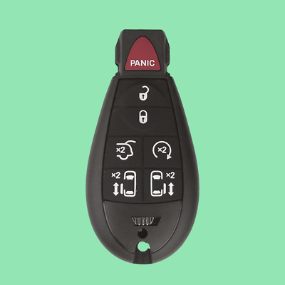 NEW 2008-2016 CHRYSLER TOWN AND COUNTRY 7 BUTTON FOBIK IYZ-C01C + KEY BLADE