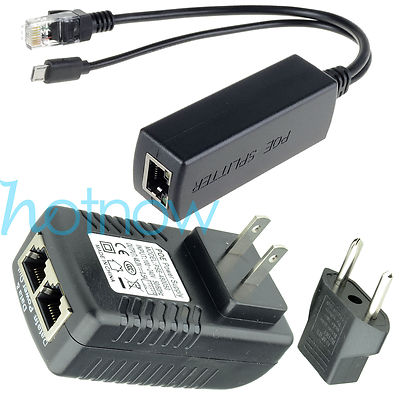 Raspberry Pi 3 Board Power Over Ethernet Kit PoE(Injector+ Splitter) 5V 2.4A