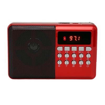 Portable AM FM Radio Memory Card Mp3 Playback Battery Operated Ergonomic