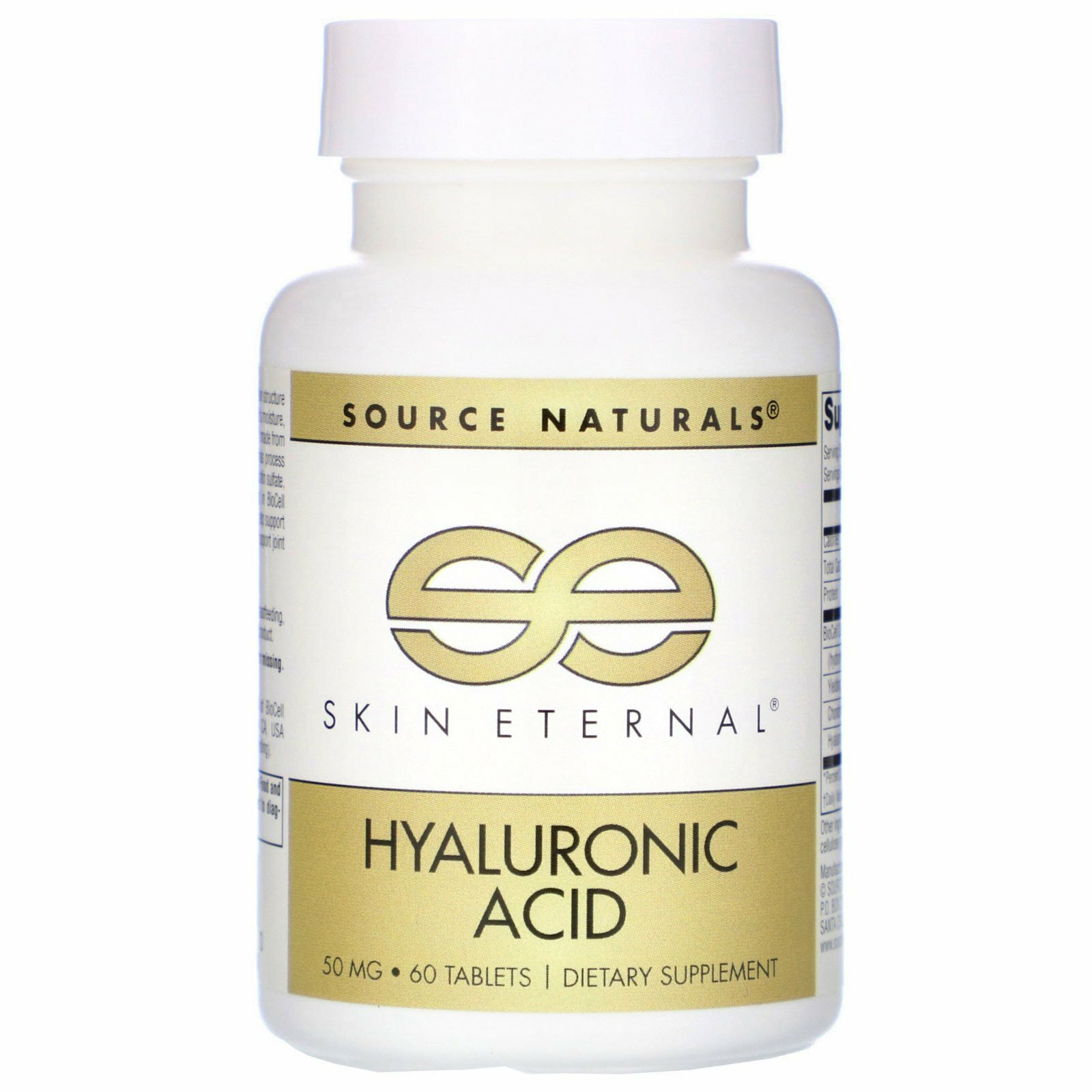 Source Naturals, Skin Eternal, Hyaluronic Acid, 50 mg, 60 ...