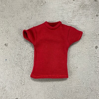 MO-SL-DR: 1/12 Dark Red T-Shirt for 6'' slim action figure body