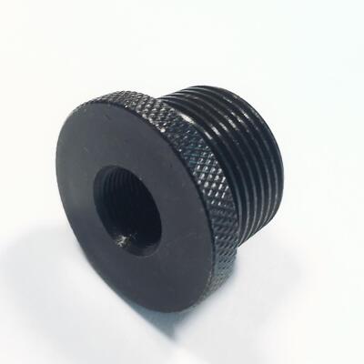 Steel Thread Adapter Convert 1/2x28 to 3/4 NPT1/2/4/8 Pack Oxide Steel Knurled