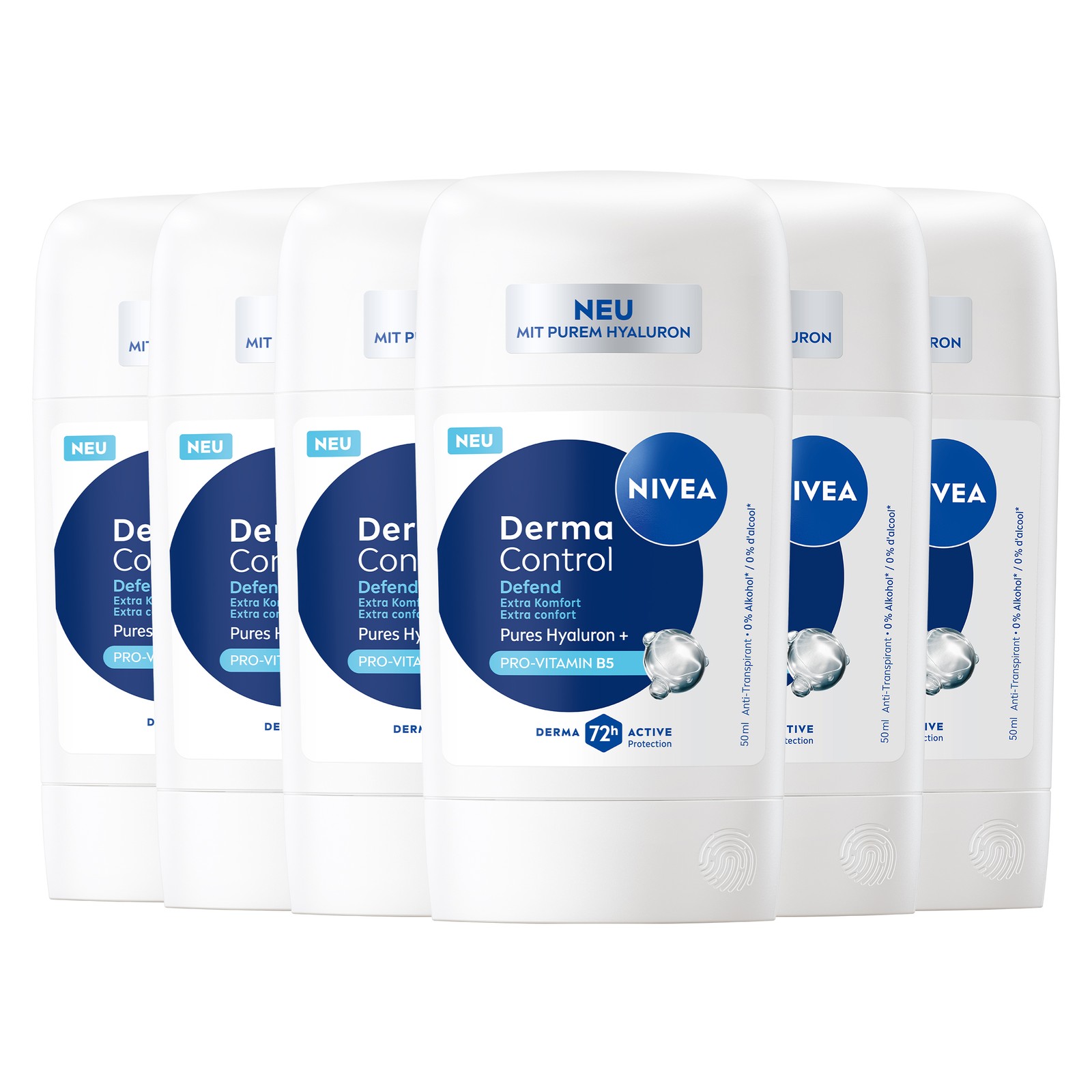 NIVEA Deodorant Derma Control Defend Stick 6 x 50ml - Bild 1 von 11