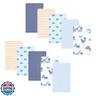 Luvable Friends Hudson Baby Flannel Burp Cloths 10pk, Dino Garden