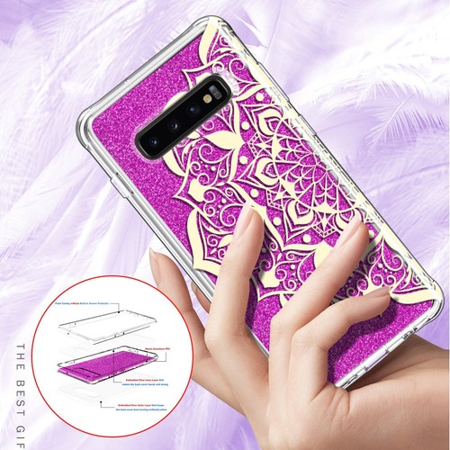 For Samsung Galaxy S10/S10 Plus Flower Pattern Soft Clear