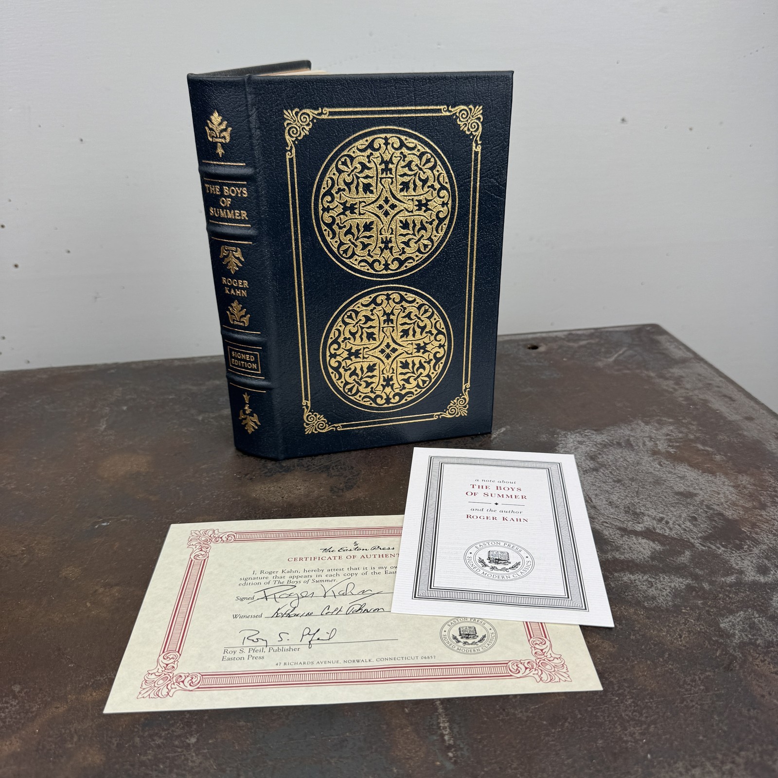 THE BOYS OF SUMMER Roger Kahn SIGNED Easton Press Leather Hardcover 1992