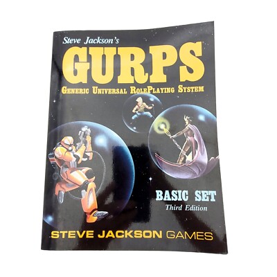 GURPs Basic Set 3rd Edition W/ Original Instant Characters Steve Jackson Games