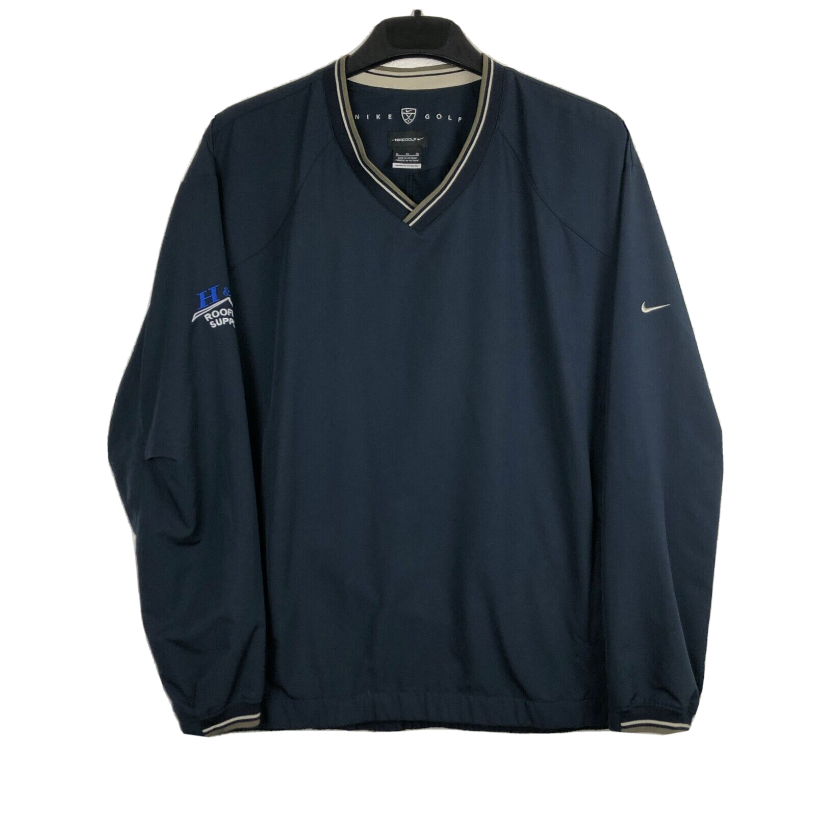 Golfickers V neck Pullover XL ほぼ未使用 NIKE GOLF Mens Navy Blue V-Neck Long Sleeve Pullover Top