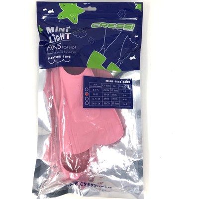 Cressi Mini Light Kids Swim Fins US Kid 8/11 - EU 25/28 (Age 2/4) Pink NEW NIP