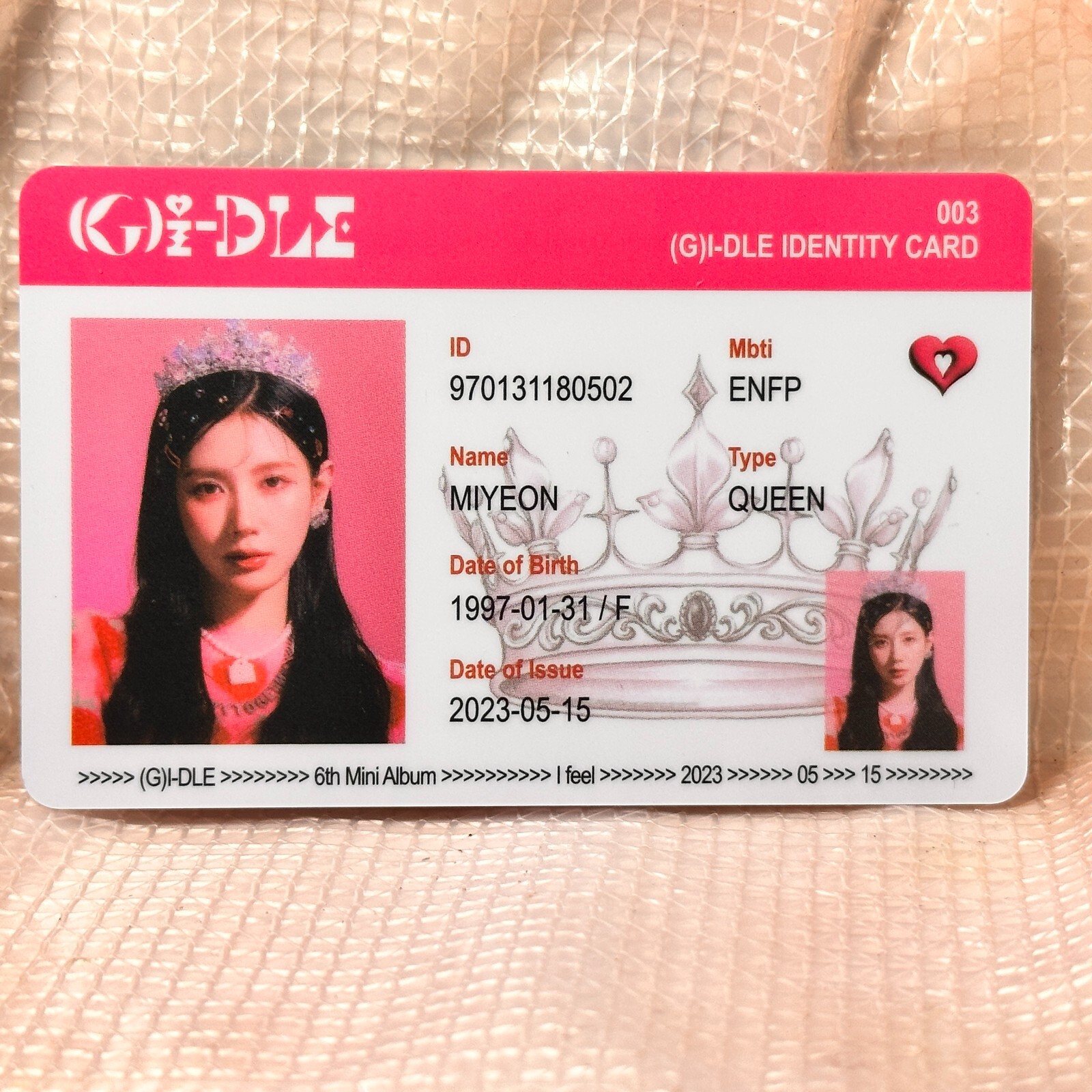 INEVERDIE アルバム フォトカード ミンニ (G)IDLE アイドゥル $_57.JPG?set_id=880000500F