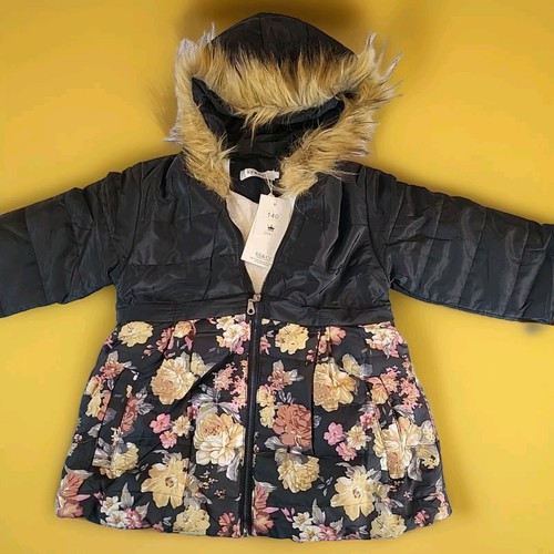 SS & CC Girls Small (10-12) Winter Hooded Down Jacket Long SS & CC Girls Small (10-12) Winter Hooded Down Jacket Long