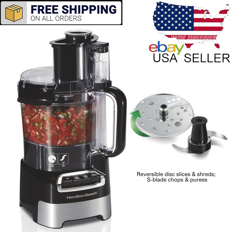 450W Stack and Snap 10 Cup Food Processor Chopper Blender Ki