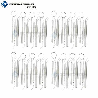 45 Instruments Basic Dental Set Mirror Explorer College plier Economy GERMAN 