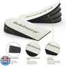 Adjustable Heel Lift Inserts for Shoes - Bukihome Orthopedic Shoe Lift for Uneven Legs 4 Layers Height Increase Insole for Heel Pain,Heel Spur,Achilles Tendonitis(White,Large,Pack of 2)