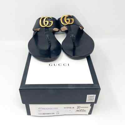新品 GUCCi グッチ ブラックミュール 35