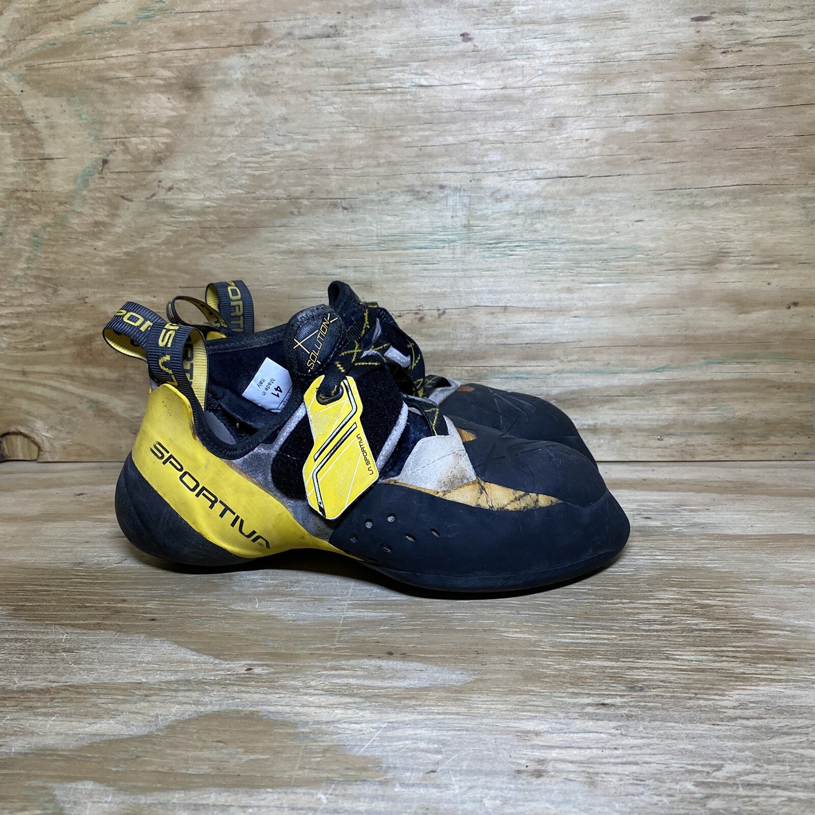 La Sportiva Solution Comp Climbing Shoes Men s 8.5 / Women s 9.5 / EU 41:  купить с доставкой из США, цена 10 469 руб - (133877186270)