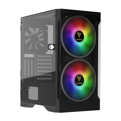 ZEUS GAMDIAS ATX Mid Tower Gaming Computer Case for Desktops and PC, 2X 200MM AR