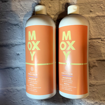 2 BATH & BODY WORKS MOXY FOR YOUR COILY HAIR SHAMPOO WITH OLIVE OIL 32 OZ EACH