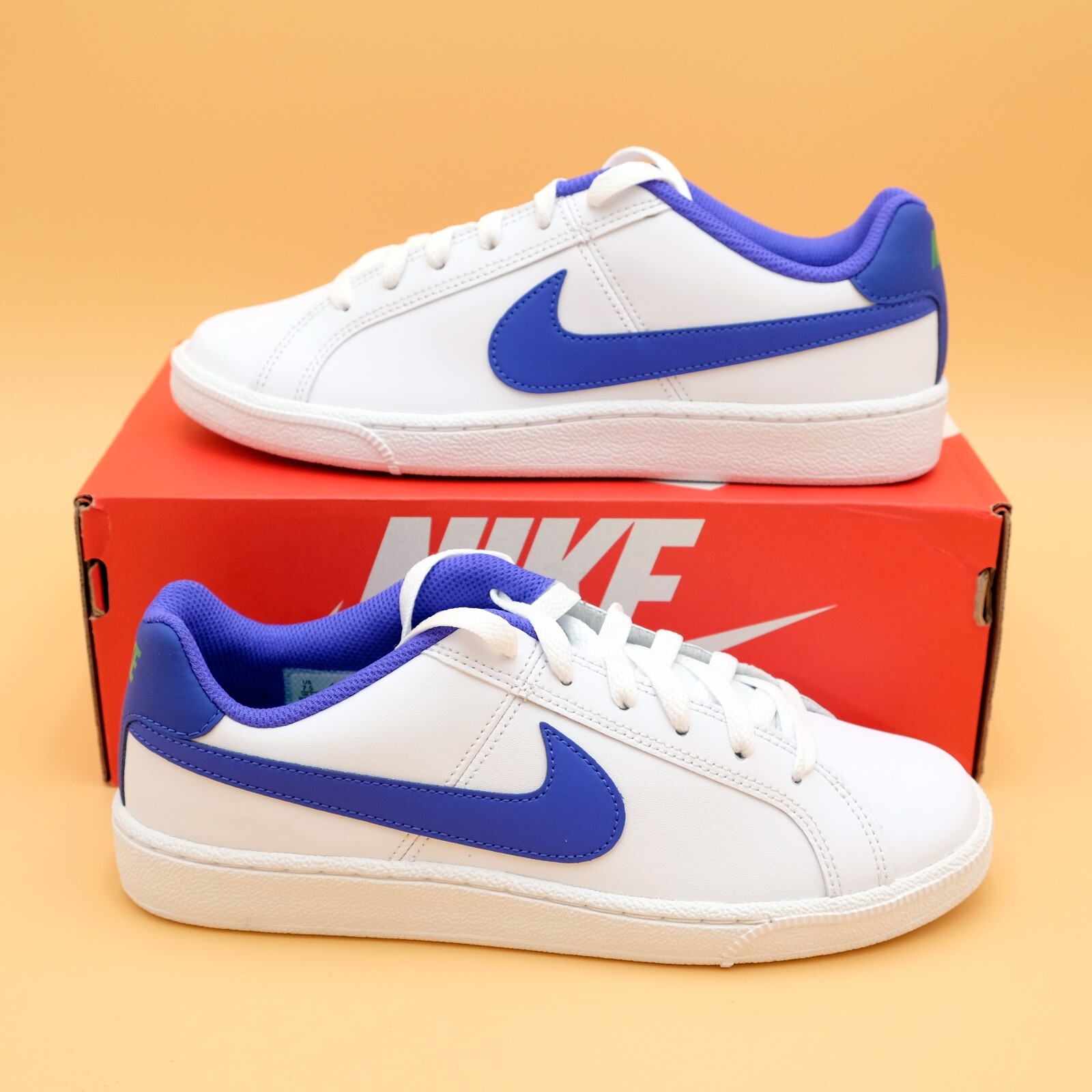 nike white court royale sneakers