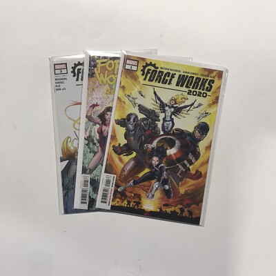 2020 Force Works 1 2 3 run set lot of 3 2020 Marvel Nm Near Mint