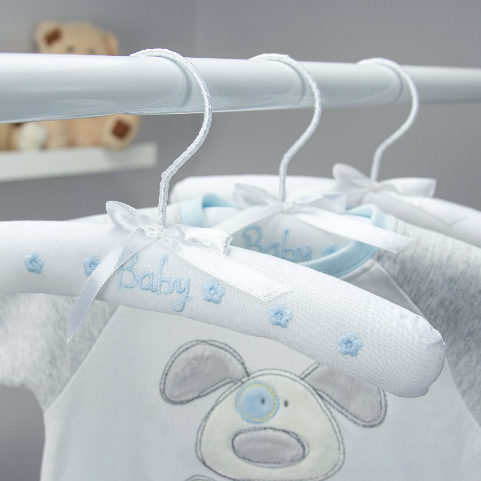 Hangerworld™ 27cm Children Cotton Pink Baby Toddler Clothes Coat Hangers