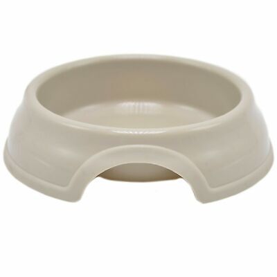 Pet Dog Cat Food Feeding Water Dish Bowl Plastic Plate Bowl 10.4 oz. Diameter 5"