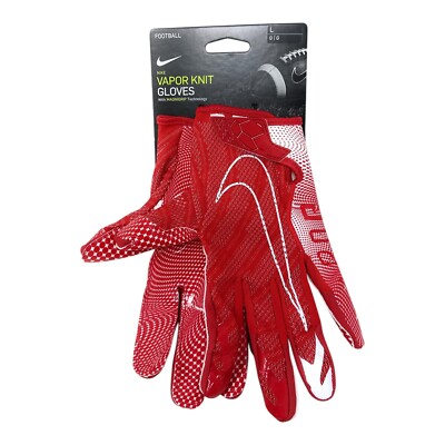 Nike Vapor Knit 3.0 Football Gloves Men's Large University Red/White
