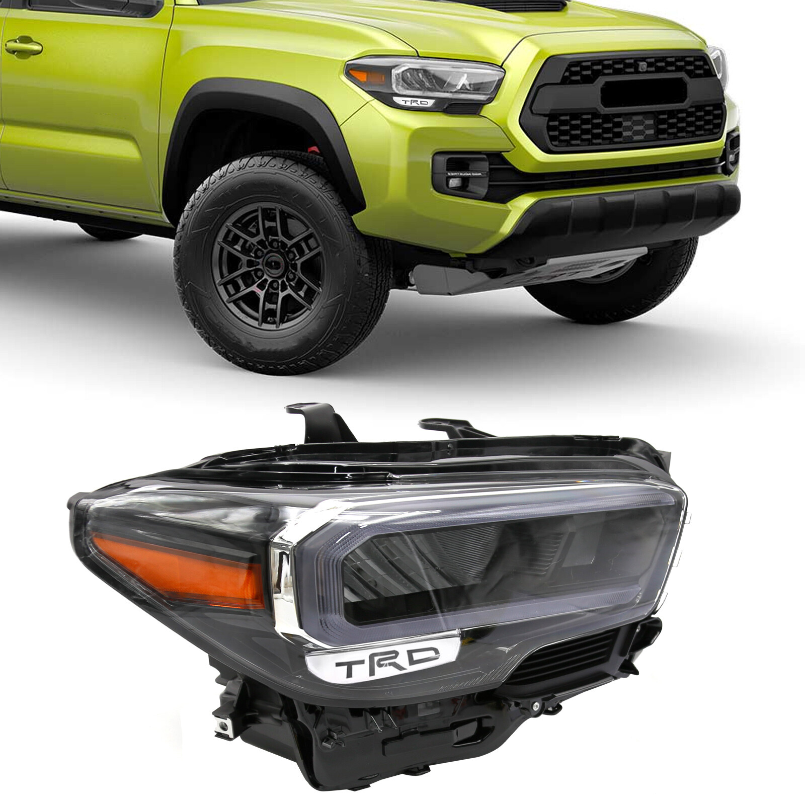 Headlight For 2020 2021 2022 2023 Toyota Tacoma Full LED Right Passenger Side
