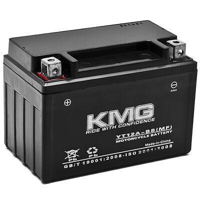 NEW High Performance 12V SMF Battery KMG Replacement YT12A-BS Maintenance Free