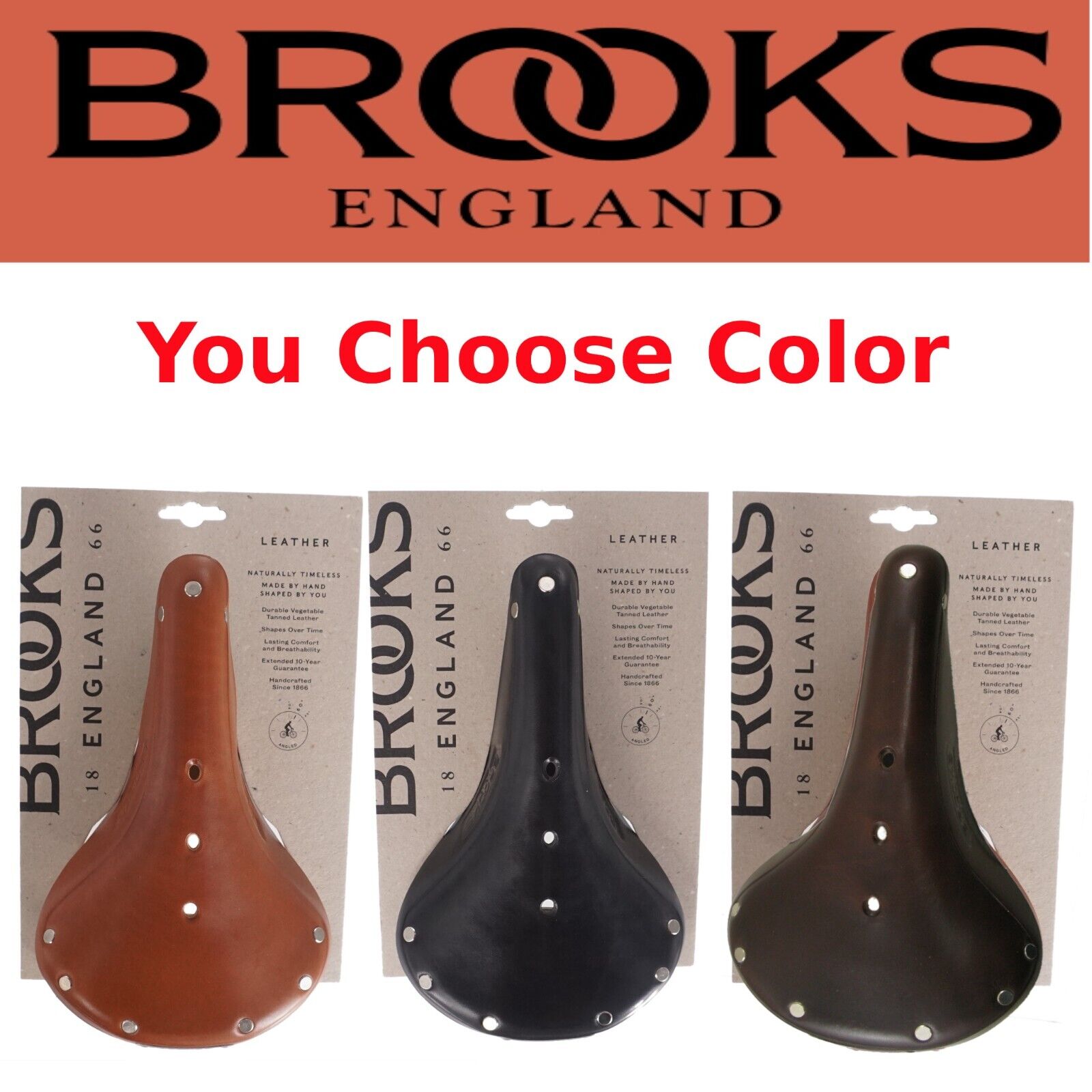 Brooks B17 Standard Saddle BLACK / BROWN / HONEY Leather Brooks B17 Standard Saddle BLACK / BROWN / HONEY Leather