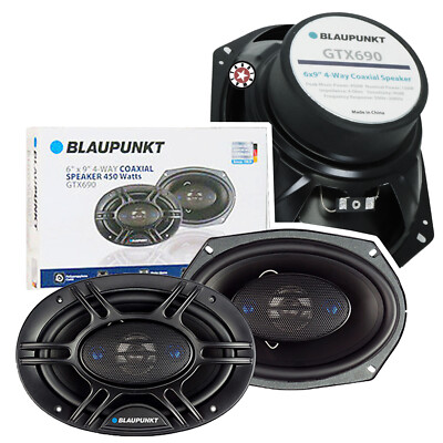 4x Blaupunkt GTX690 900W 6'' x 9'' 4-Way 4-Ohm Car Coaxial Speakers 6 x 9 inch NEW