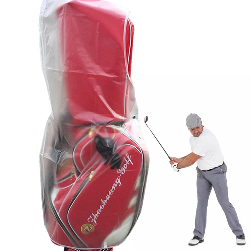 Bag Rain Cover Pvc Clear Golf Bag Cover Waterproof Hood Prot