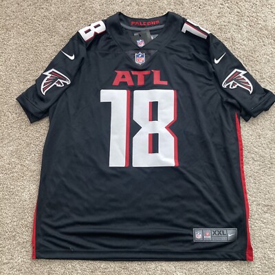 NFL Atlanta Falcons Mens XXL Nike Black Red Vapor Calvin Ridley Limited Jersey