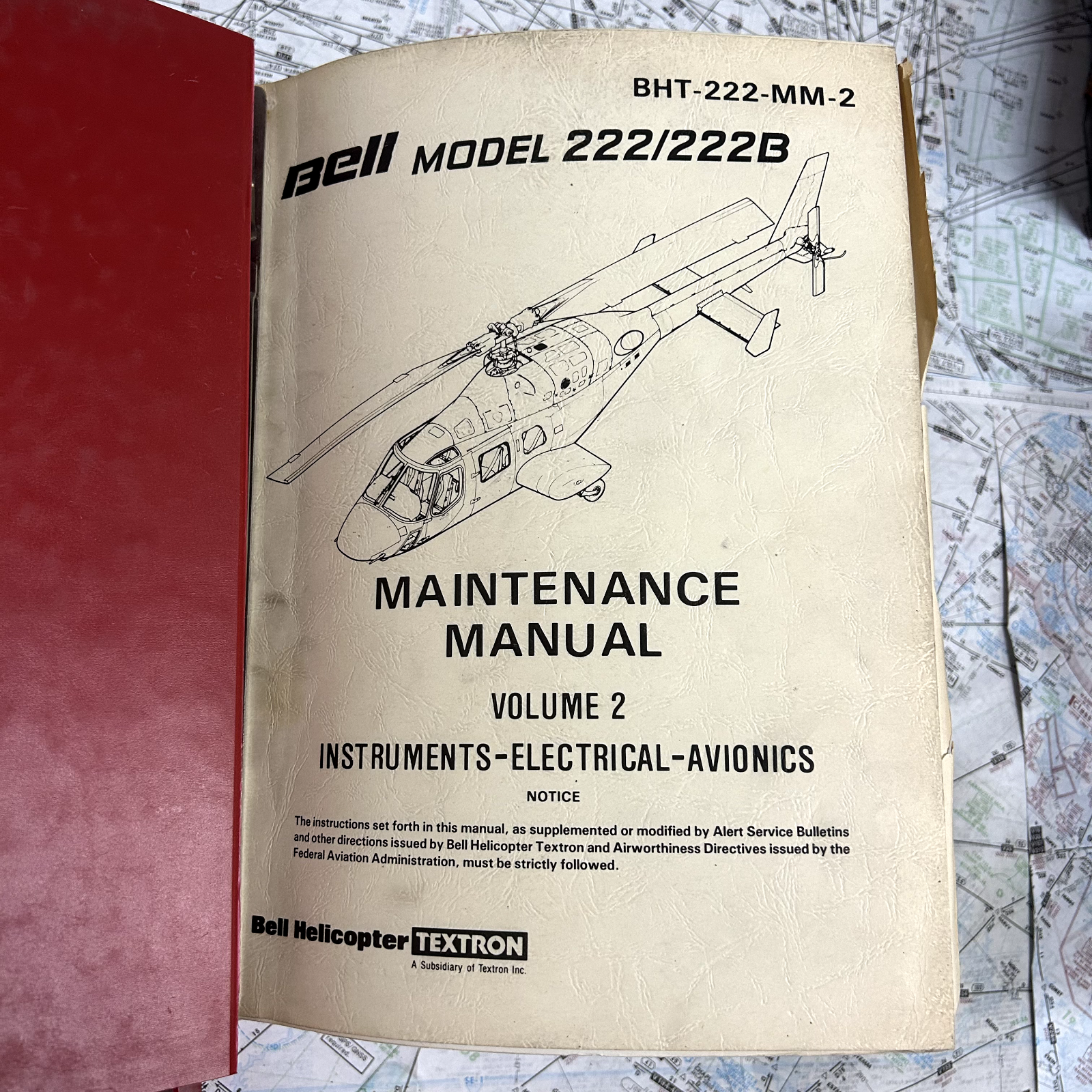 Bell Helicopter Model 222/222B Maintenance Manual | eBay