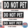 IronSeals Set of 2 Reflective Dog Vest Harness Patches, Removable Do Not Pet Patches with Reflective Printed Letters for Emotional Support Therapy Dog Vest Harness Collar or Leash