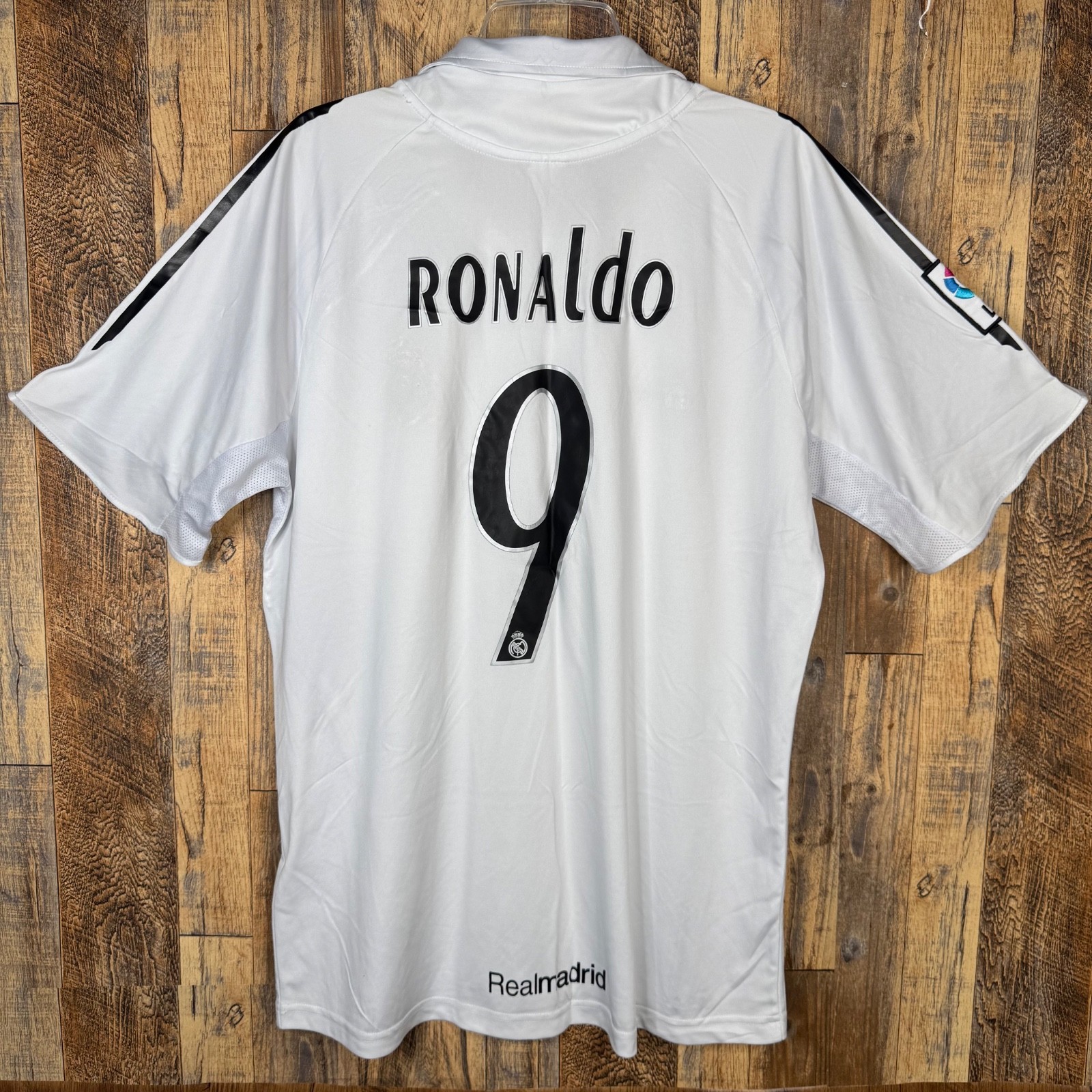 Real Madrid 2005-06 Home Soccer Jersey RONALDO #9 Adidas