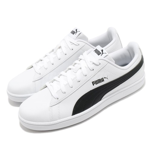 

Puma Up White Black Мужская классическая повседневная обувь унисекс Кожа 372605-02, Белый, Up