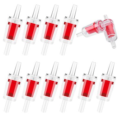 Aquarium Check Valves, 10 Pieces Way Air Pumps Non-Return Valves Aquarium Pum...