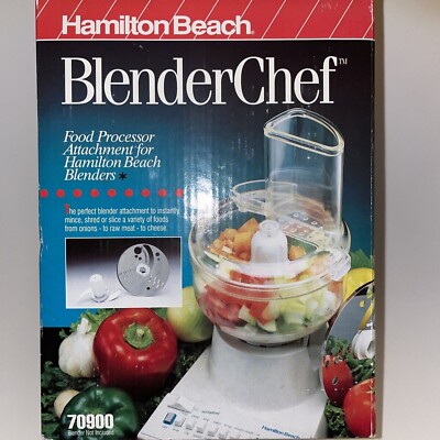 NEW Hamilton Beach Blender Chef Mini Food Processor Attachment 70900