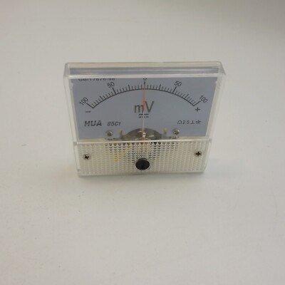 DC Minus Zero Plus -100mV - 0 -+100mV Analog 85C1 Voltage Analogue Panel meter