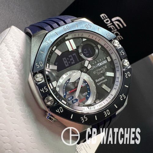 Pre-owned Casio Edifice Ecb-10at-1a Mobile Link Scuderia Alphatauri Limited