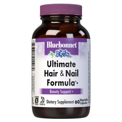 Bluebonnet Ultimate Hair & Nail Formula 60 растительных капсул