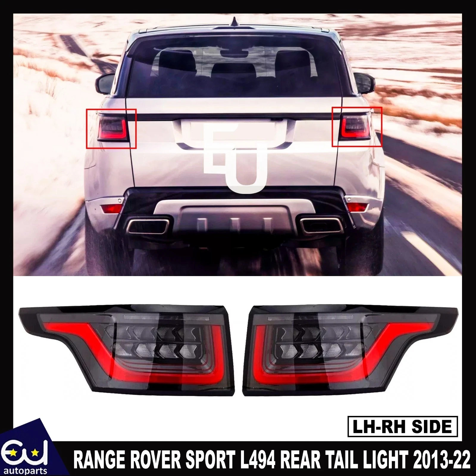 2X DYNAMIC LED REAR TAIL LIGHT STOP LAMP FOR RANGE ROVER SPORT L494 2013-2022 UK