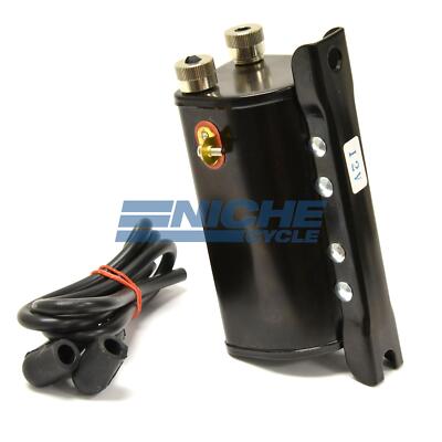 Harley Davidson 12v Black Ignition Coil with Spark Plug Leads 37604-48