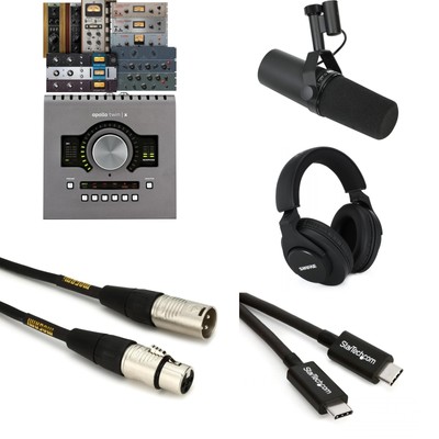 Universal Audio Apollo Twin X DUO Heritage Edition and Shure SM7B Vocal