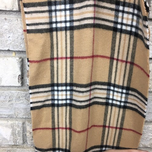 VINTAGE 90s Bootleg Burberry Scarf Acrylic Rare Scarve Wool Throw Winter Gucci